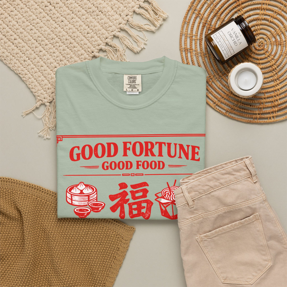 Graphic Tee — Good Fortune Good Food 福