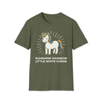 Summer Tee — Sunshine Rainbow Little White Horse