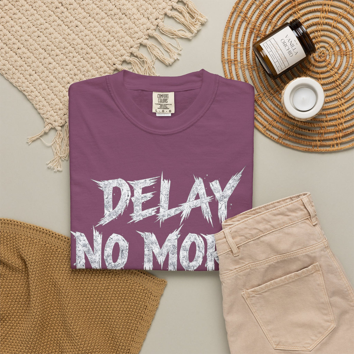 Graphic Tee — Delay No More 不再拖延