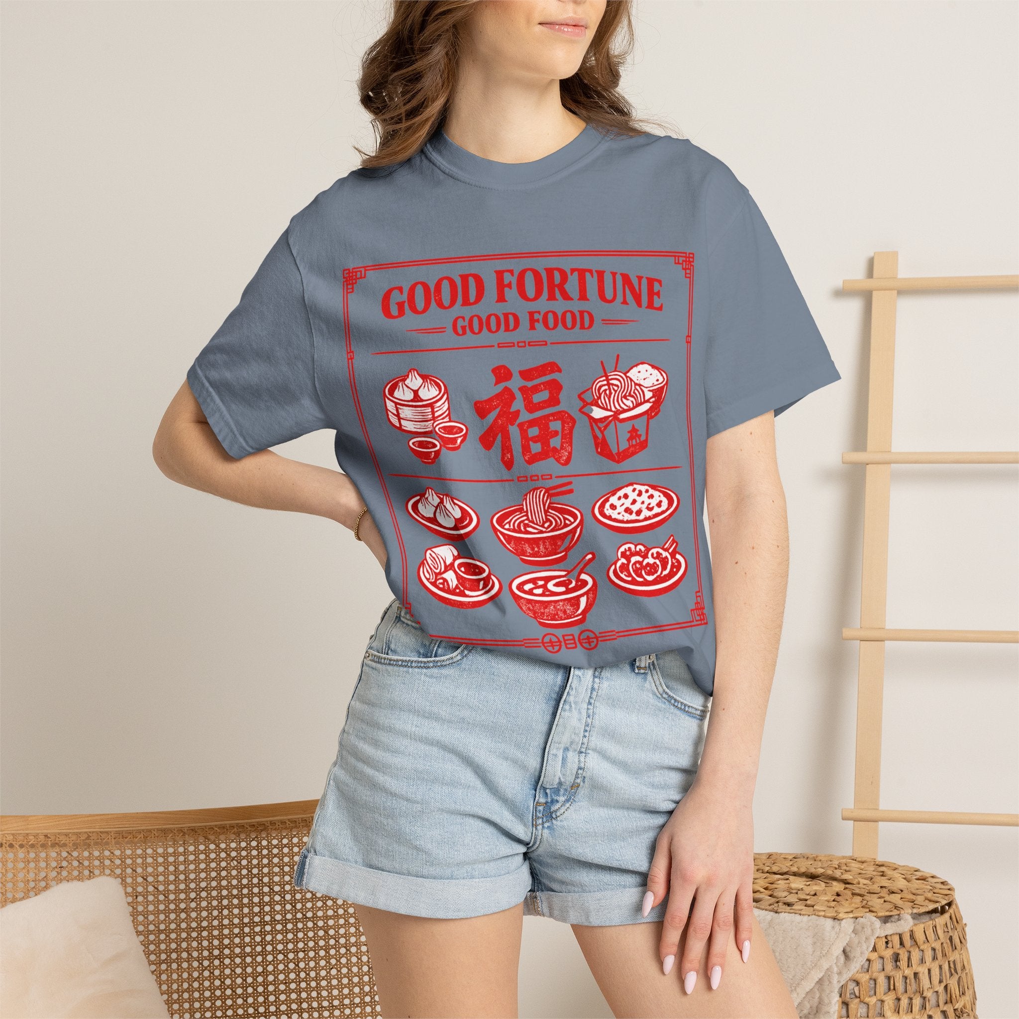 Summer Tee - Good Fortune Good Food 福