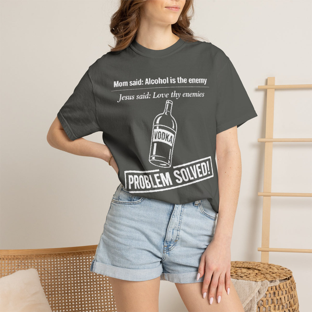 Graphic Tee — Alcohol is the Enemy, Love thy Enemy