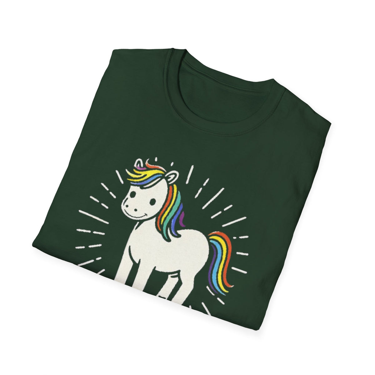 Summer Tee — Sunshine Rainbow Little White Horse