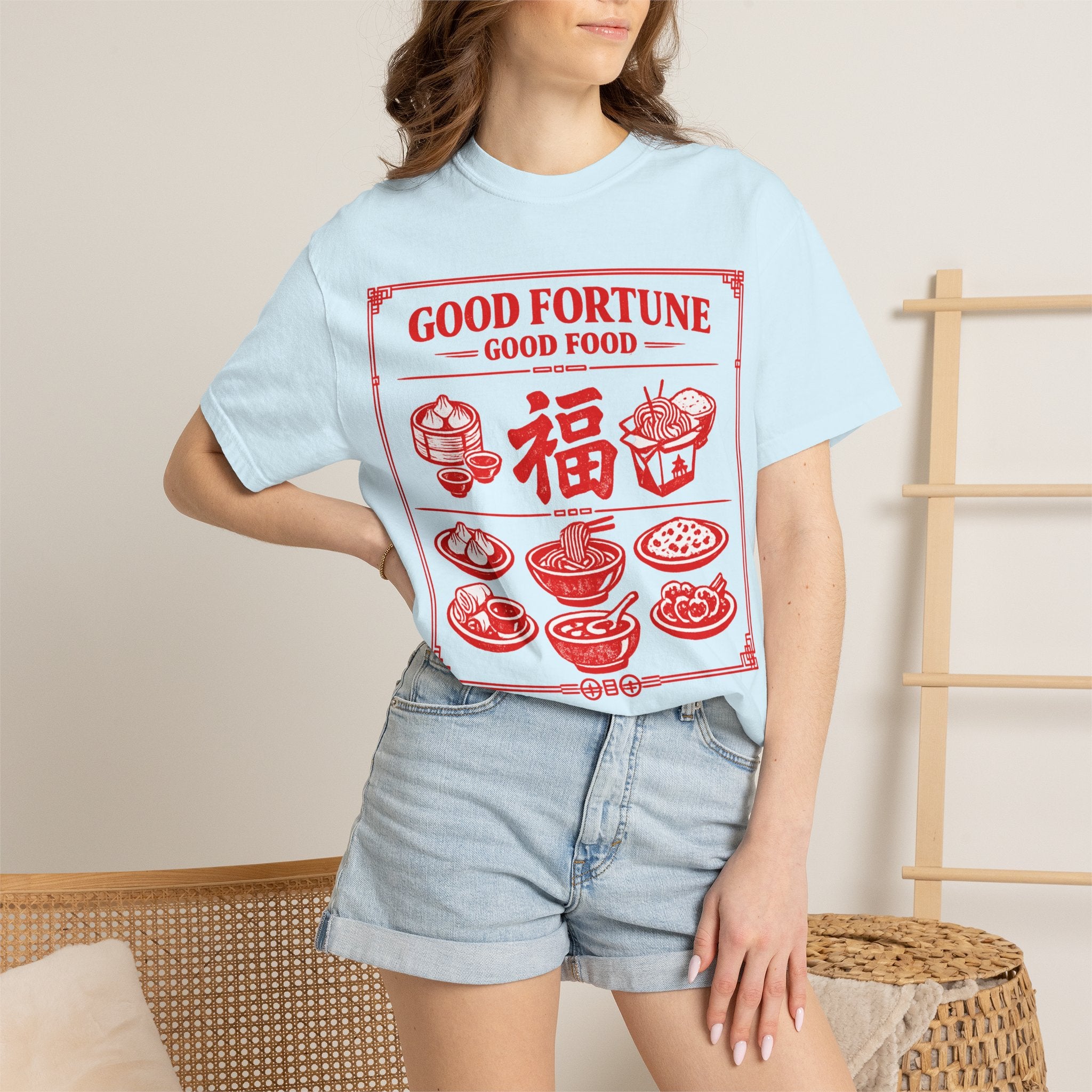 Summer Tee - Good Fortune Good Food 福