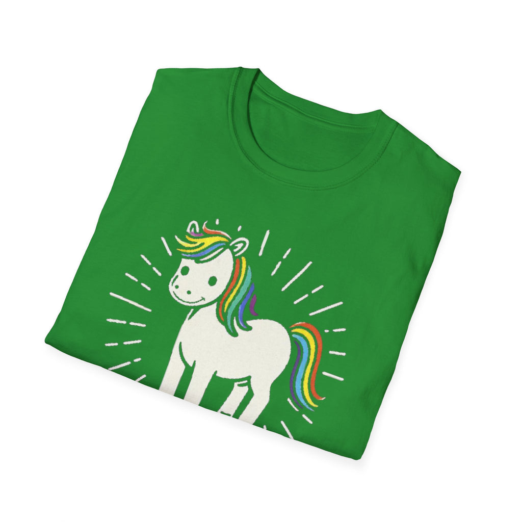 Summer Tee — Sunshine Rainbow Little White Horse