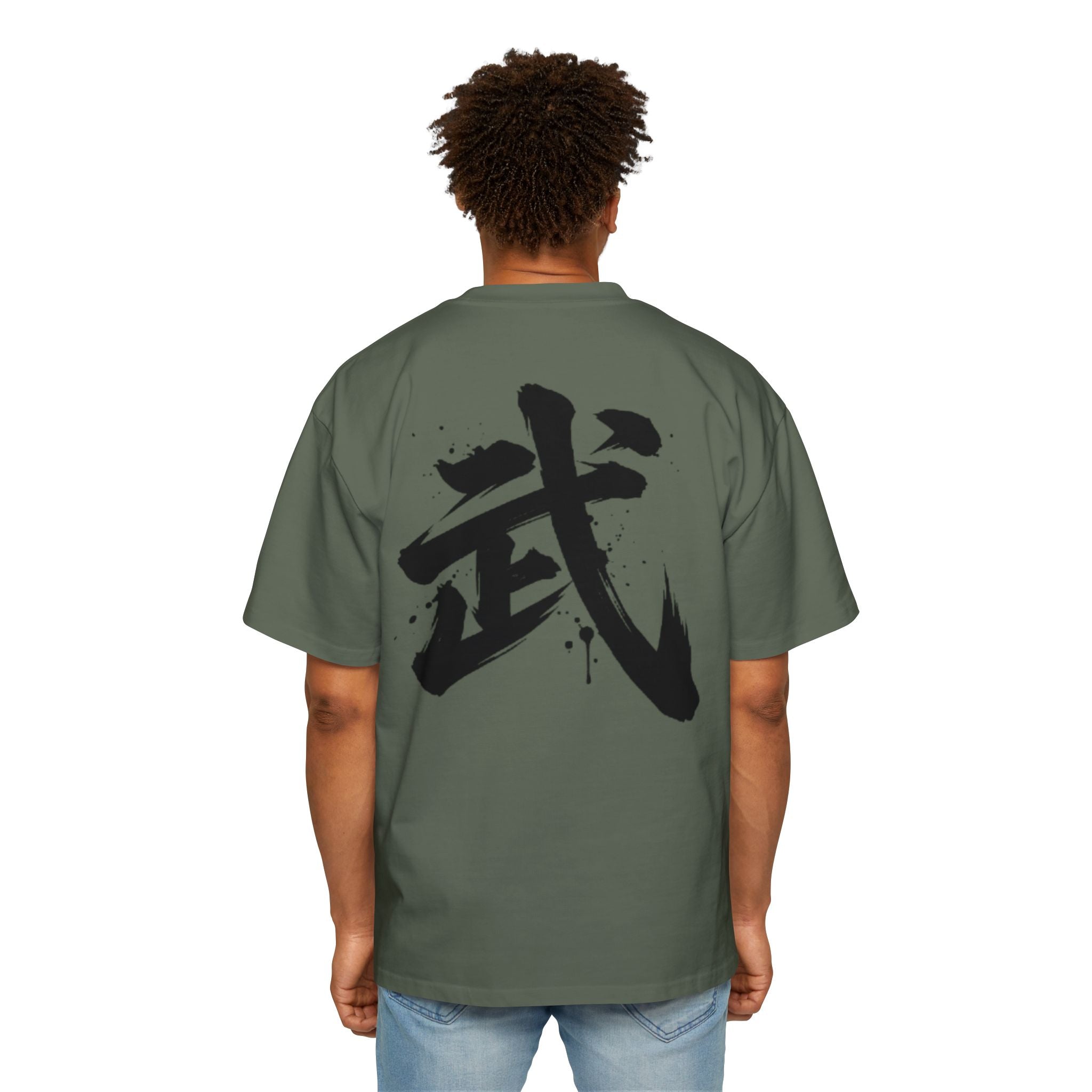 Premium Collection Oversized Graphic Tee — Warrior 武