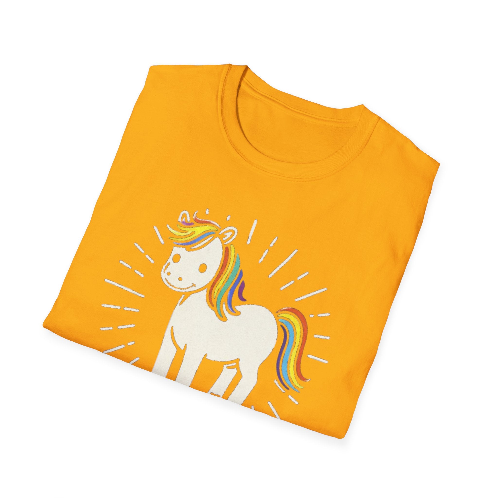 Summer Tee — Sunshine Rainbow Little White Horse