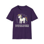 Summer Tee — Sunshine Rainbow Little White Horse