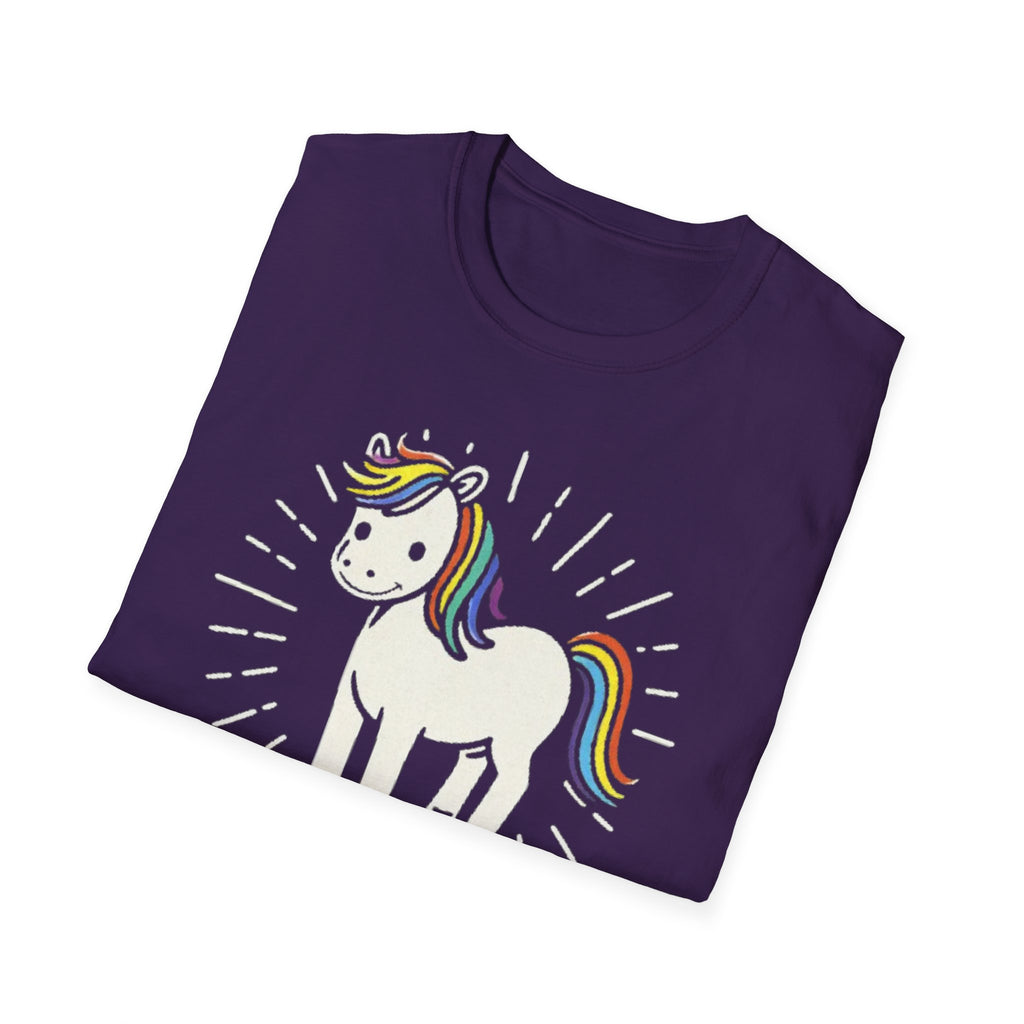 Summer Tee — Sunshine Rainbow Little White Horse