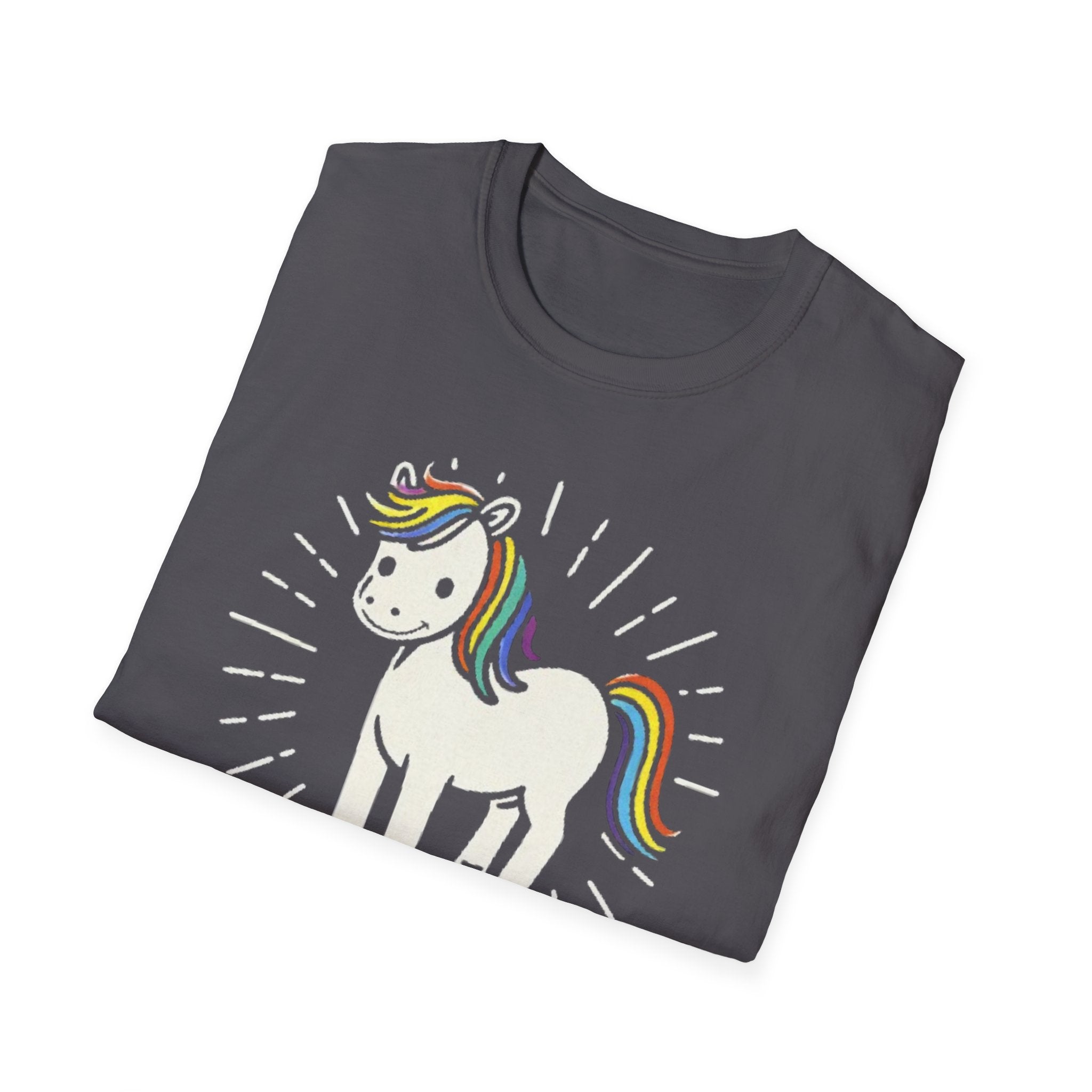 Summer Tee — Sunshine Rainbow Little White Horse