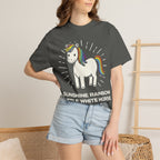 Graphic Tee — Sunshine Rainbow Little White Horse