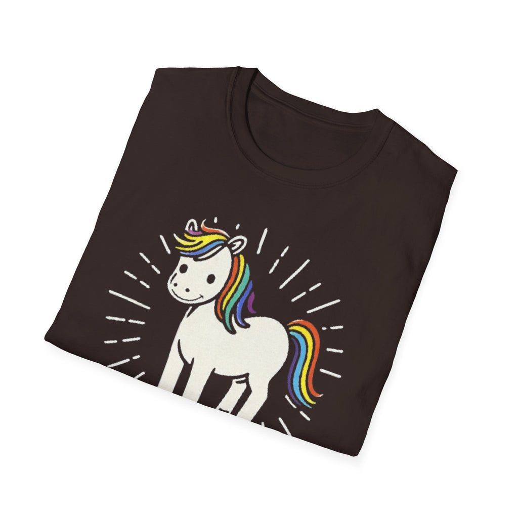 Summer Tee — Sunshine Rainbow Little White Horse