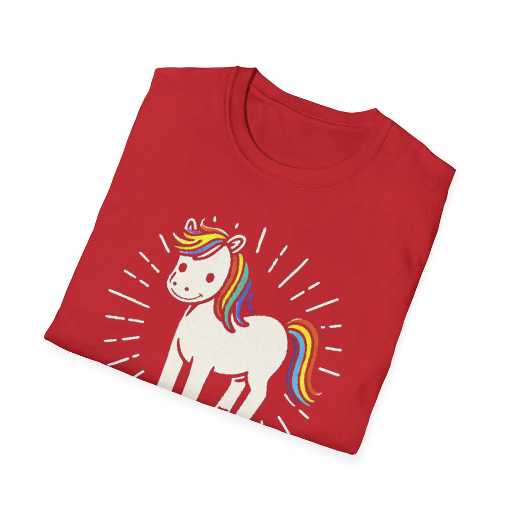 Summer Tee — Sunshine Rainbow Little White Horse