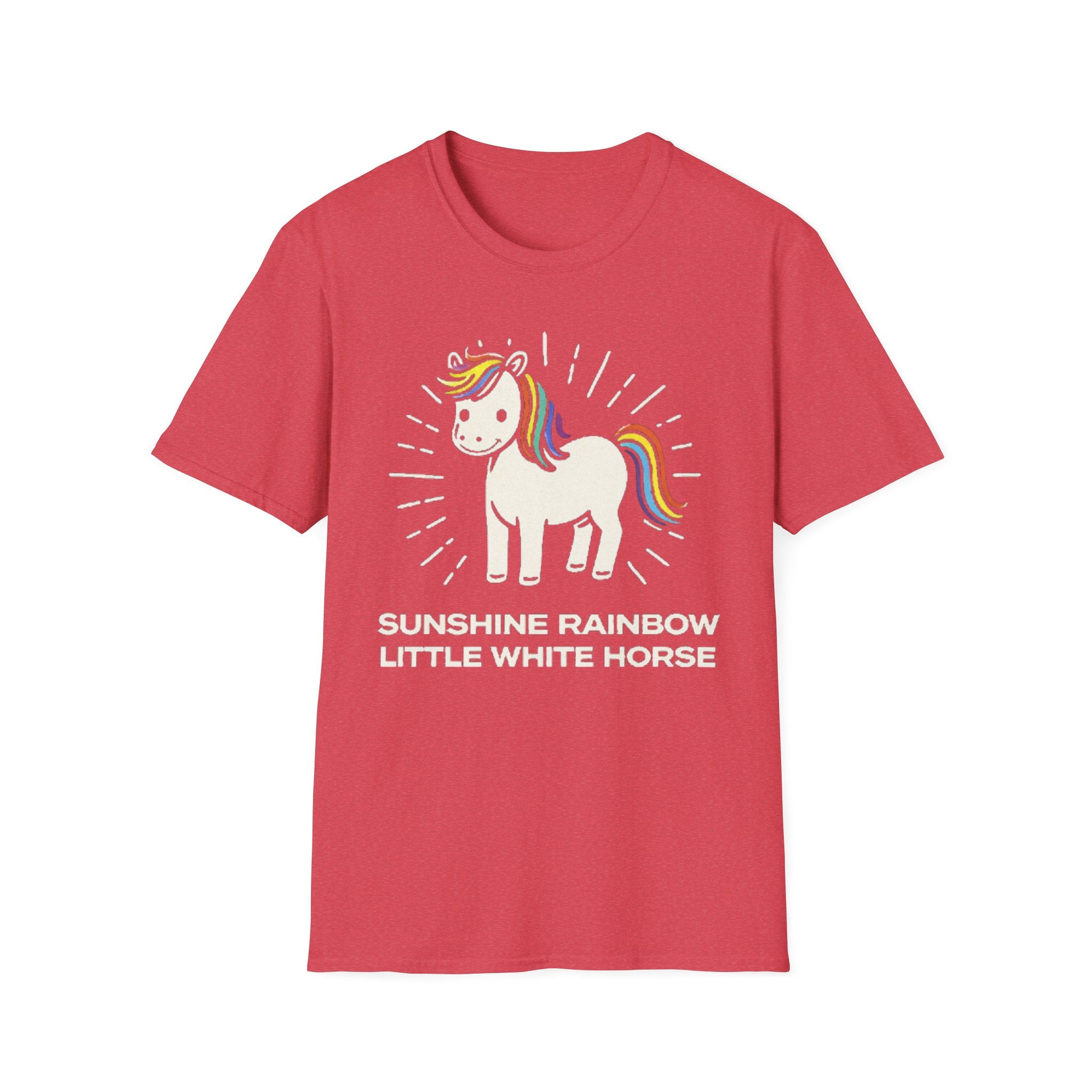 Summer Tee — Sunshine Rainbow Little White Horse