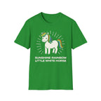 Summer Tee — Sunshine Rainbow Little White Horse
