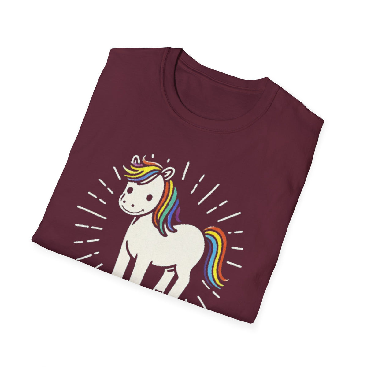 Summer Tee — Sunshine Rainbow Little White Horse