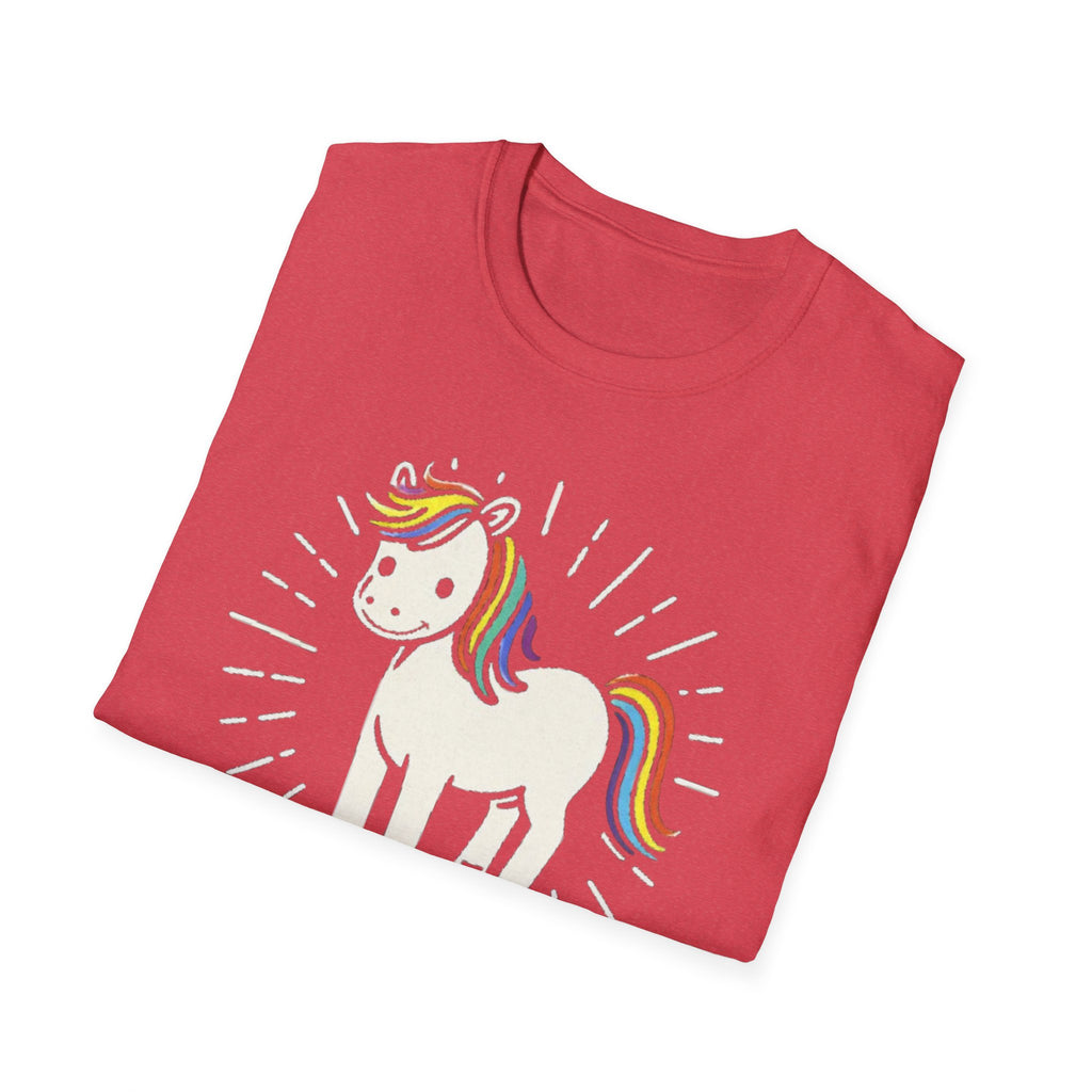 Summer Tee — Sunshine Rainbow Little White Horse