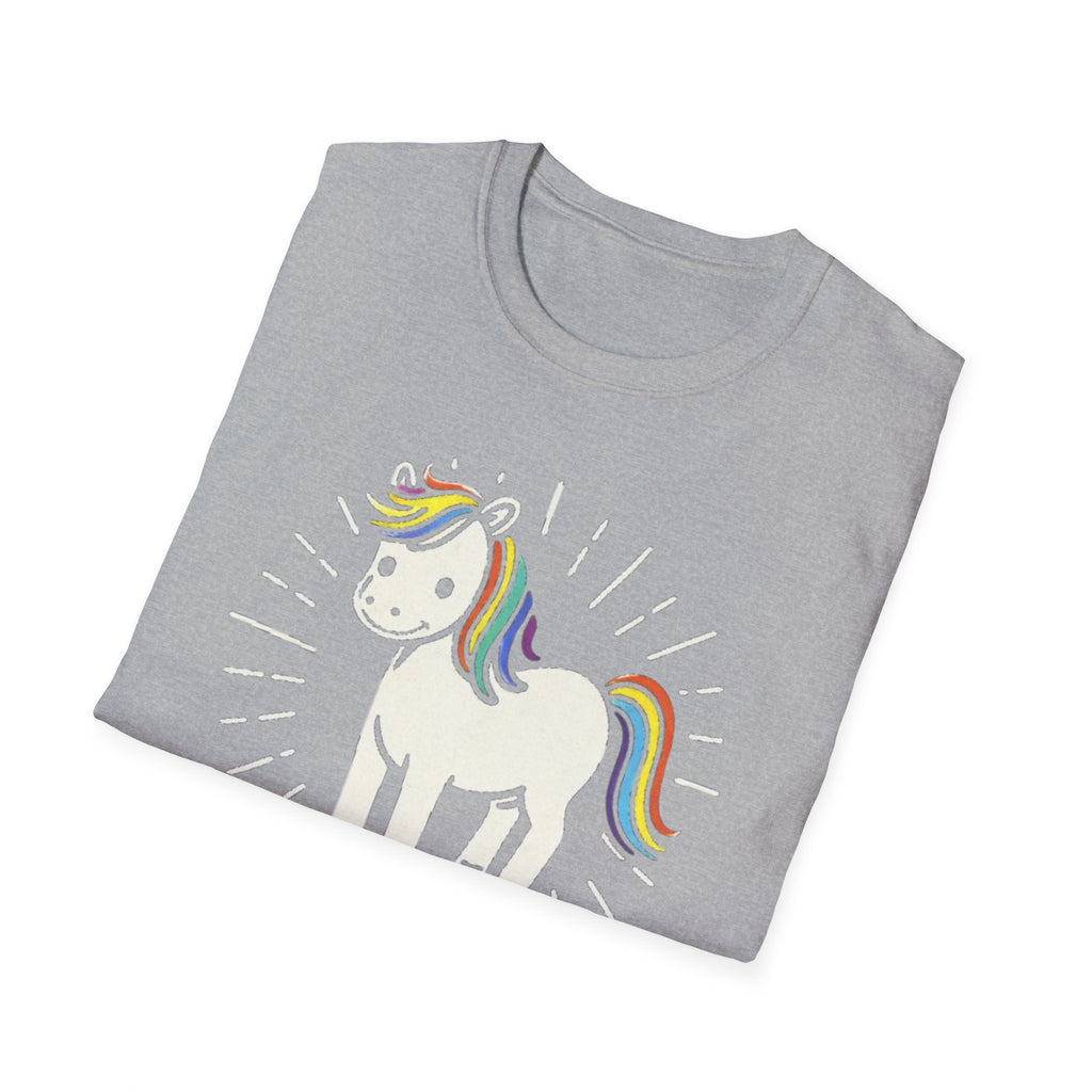 Summer Tee — Sunshine Rainbow Little White Horse