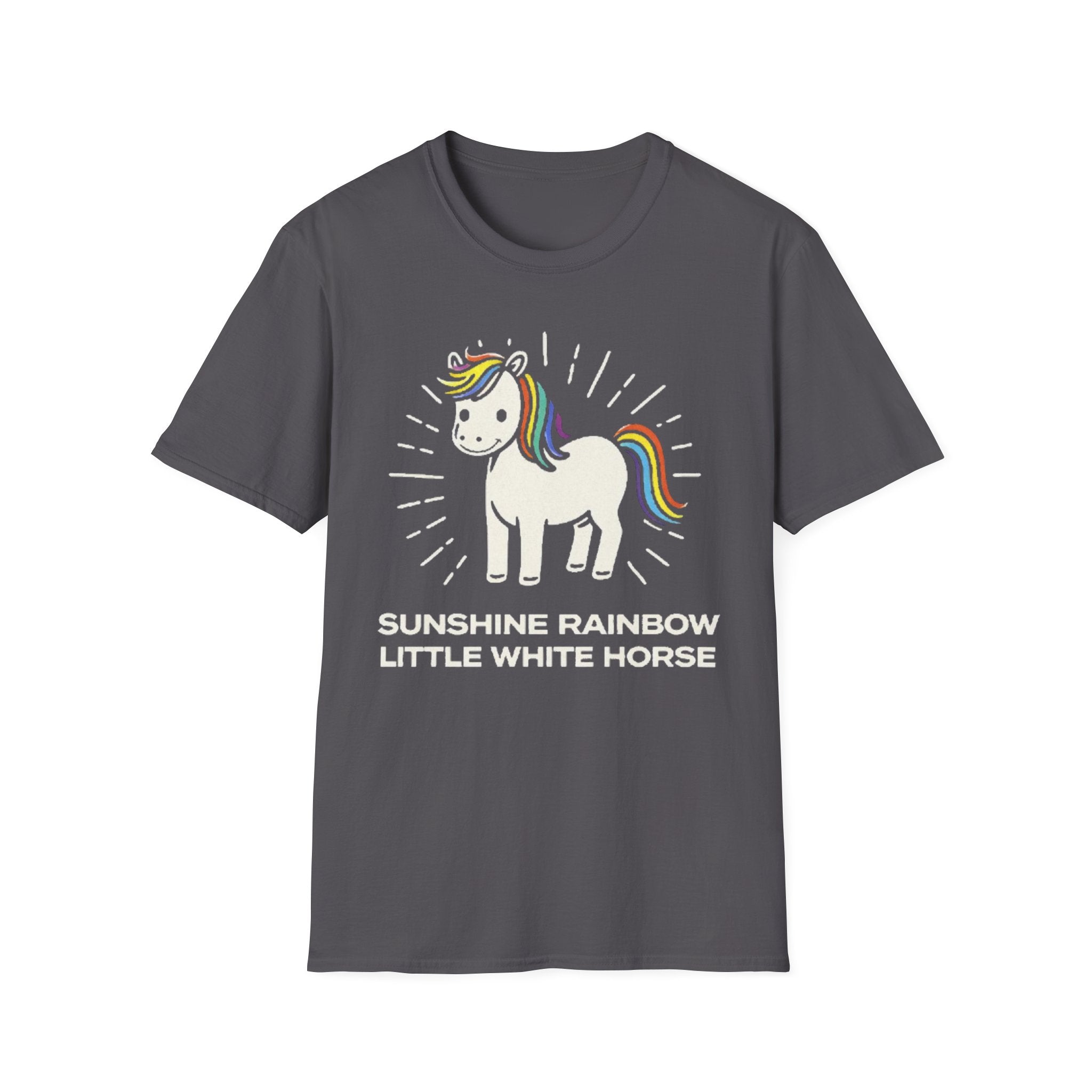 Summer Tee — Sunshine Rainbow Little White Horse