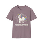 Summer Tee — Sunshine Rainbow Little White Horse