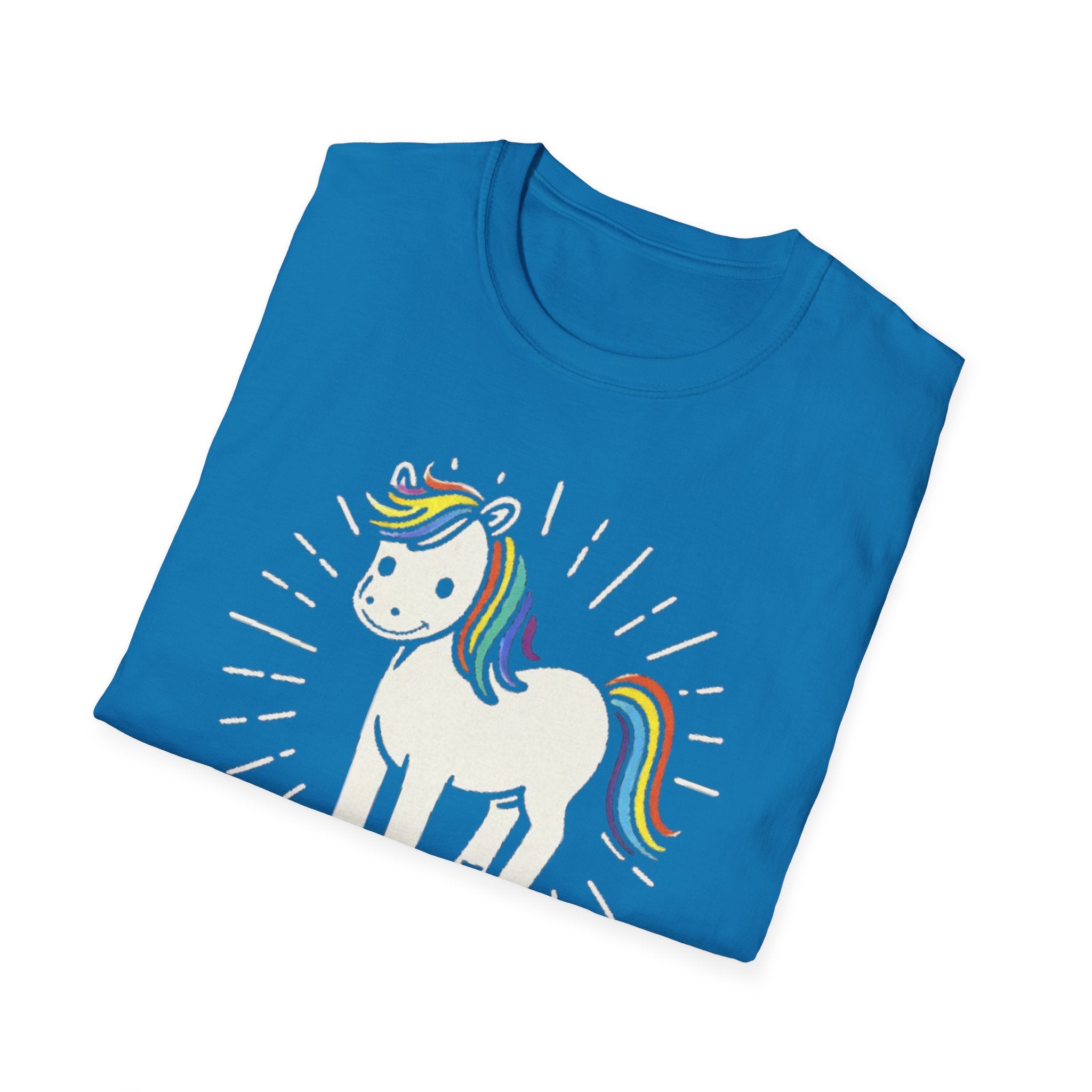 Summer Tee — Sunshine Rainbow Little White Horse