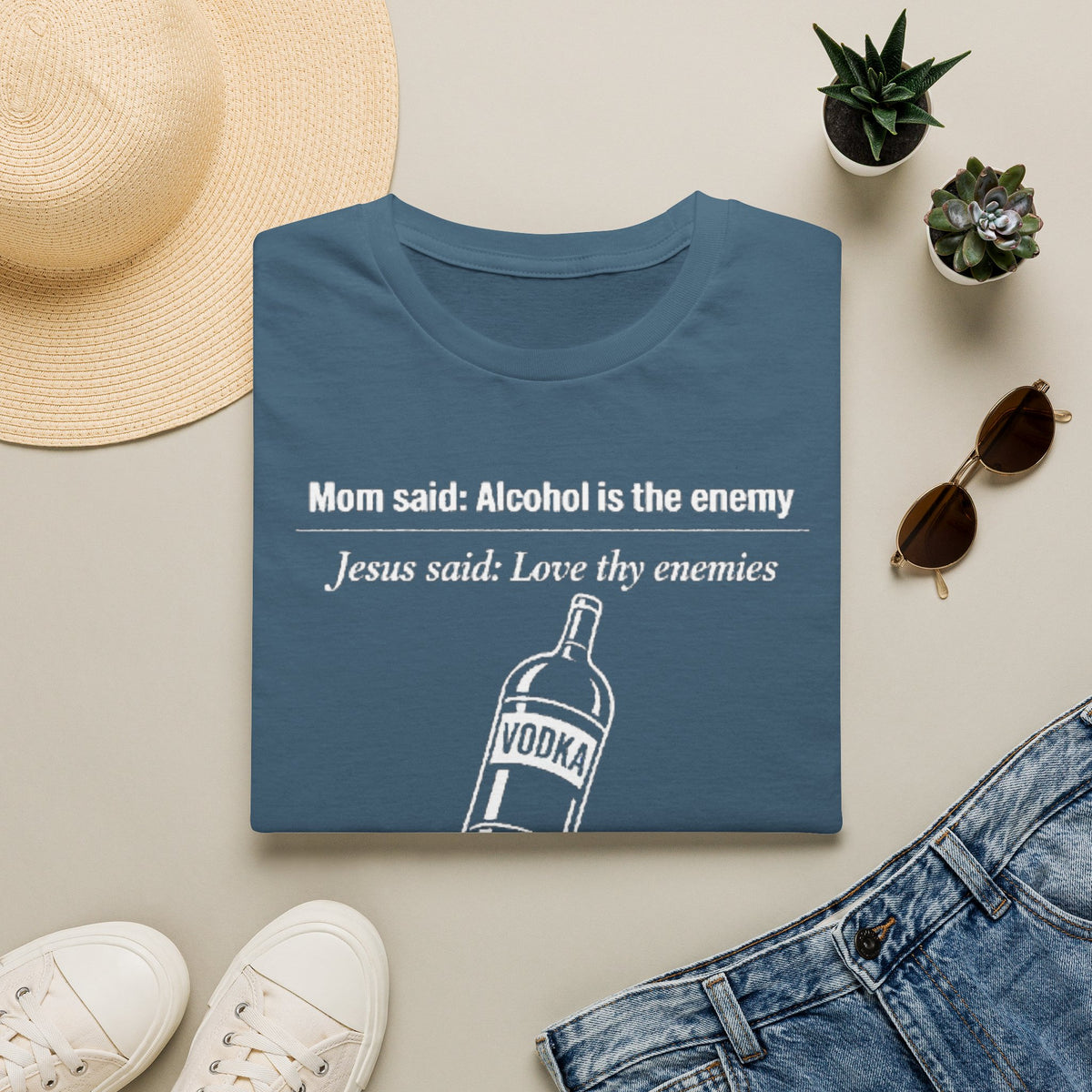 Summer Tee — Alcohol is the Enemy, Love thy Enemy