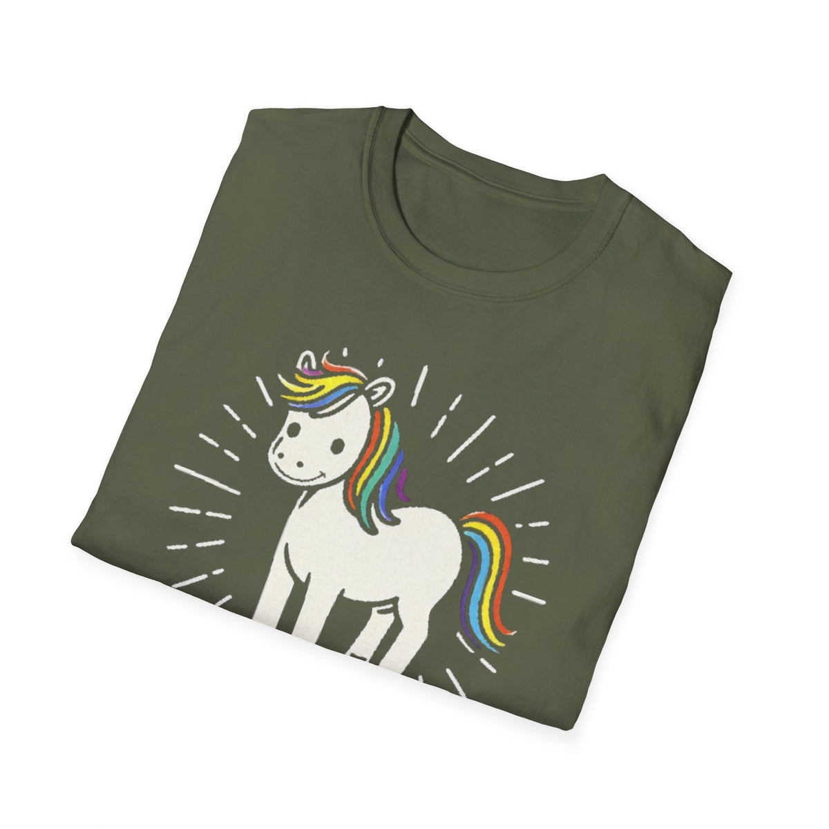 Summer Tee — Sunshine Rainbow Little White Horse