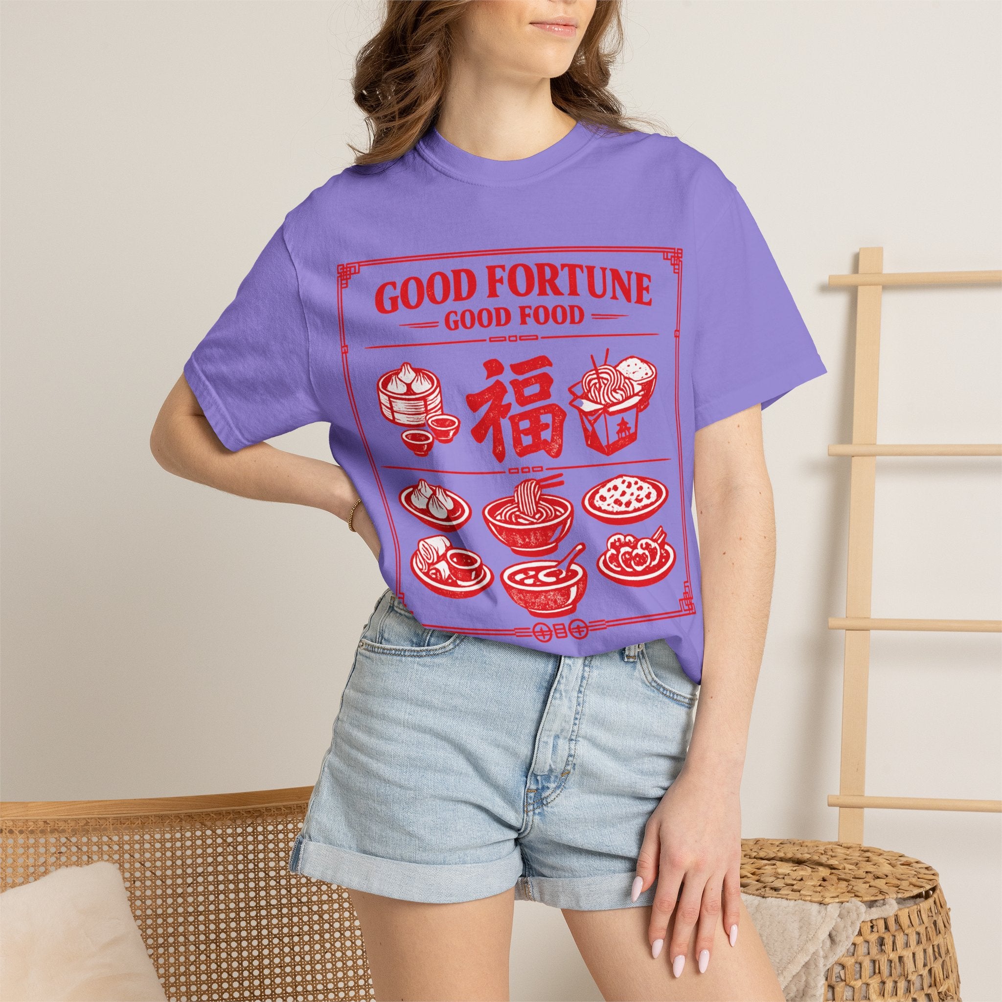 Summer Tee - Good Fortune Good Food 福