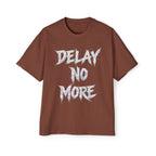Premium Collection Oversized Graphic Tee — Delay No More 不再拖延