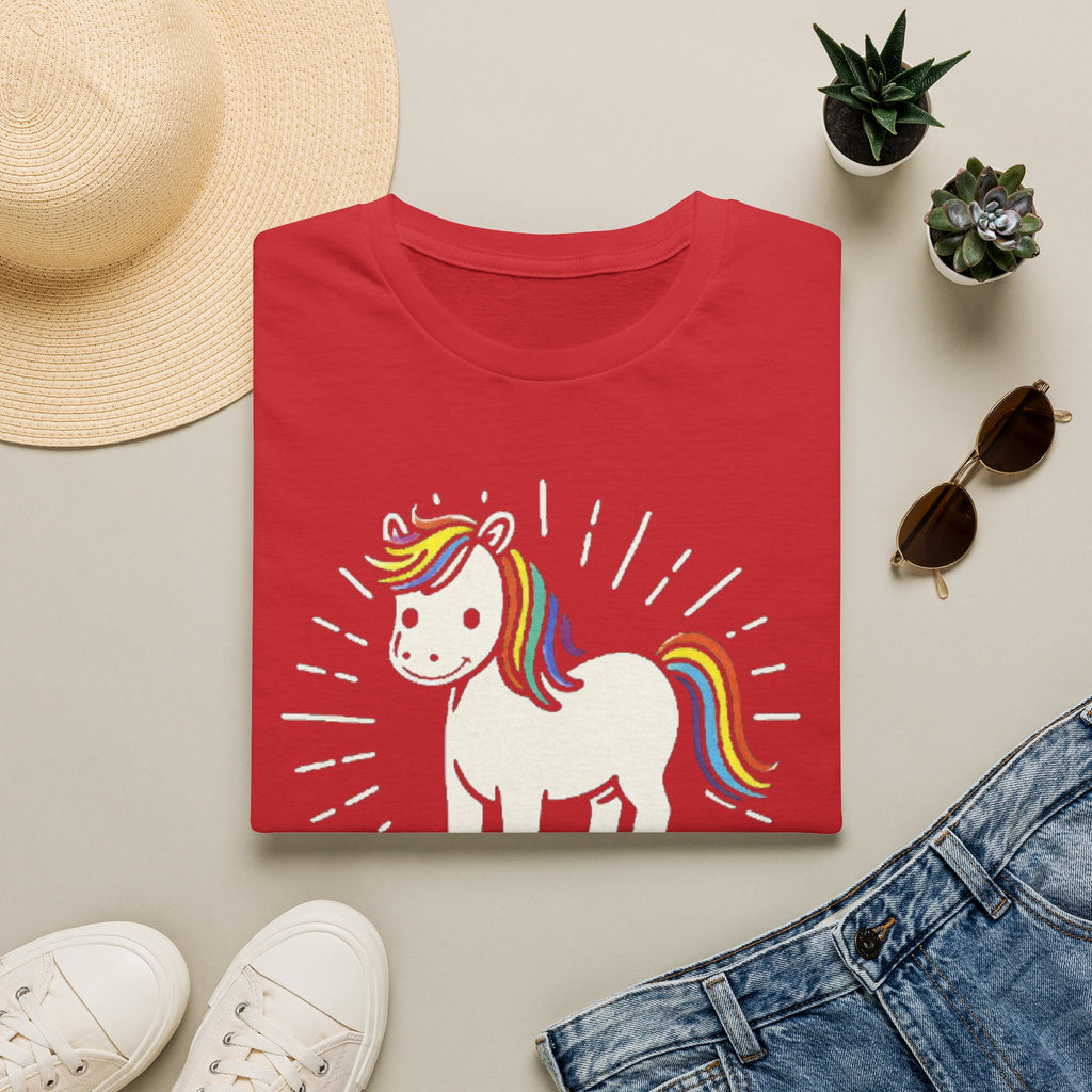 Summer Tee — Sunshine Rainbow Little White Horse