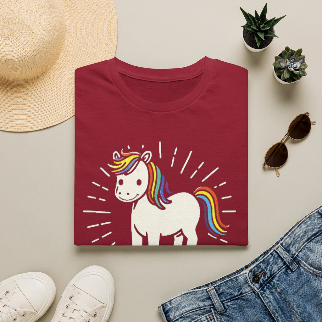 Summer Tee — Sunshine Rainbow Little White Horse