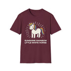 Summer Tee — Sunshine Rainbow Little White Horse