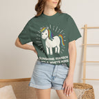 Graphic Tee — Sunshine Rainbow Little White Horse