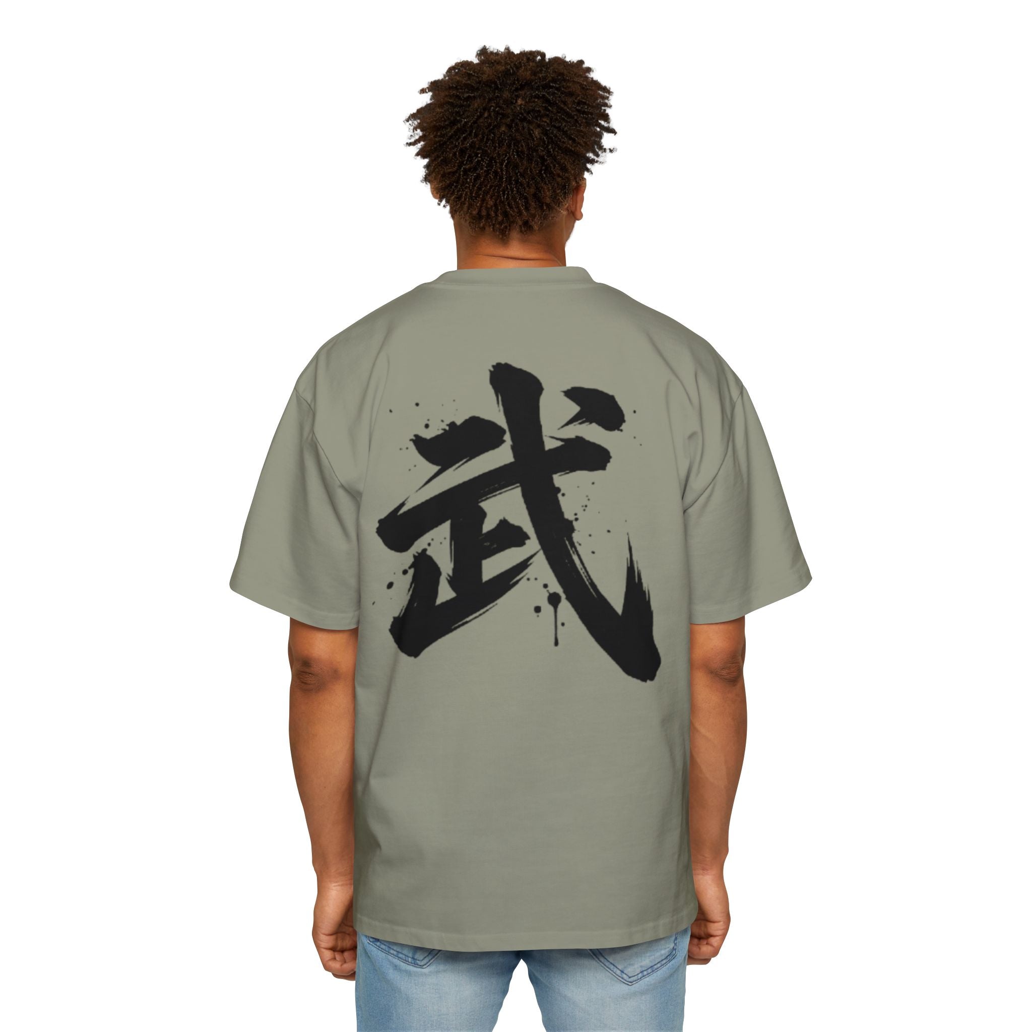 Premium Collection Oversized Graphic Tee — Warrior 武