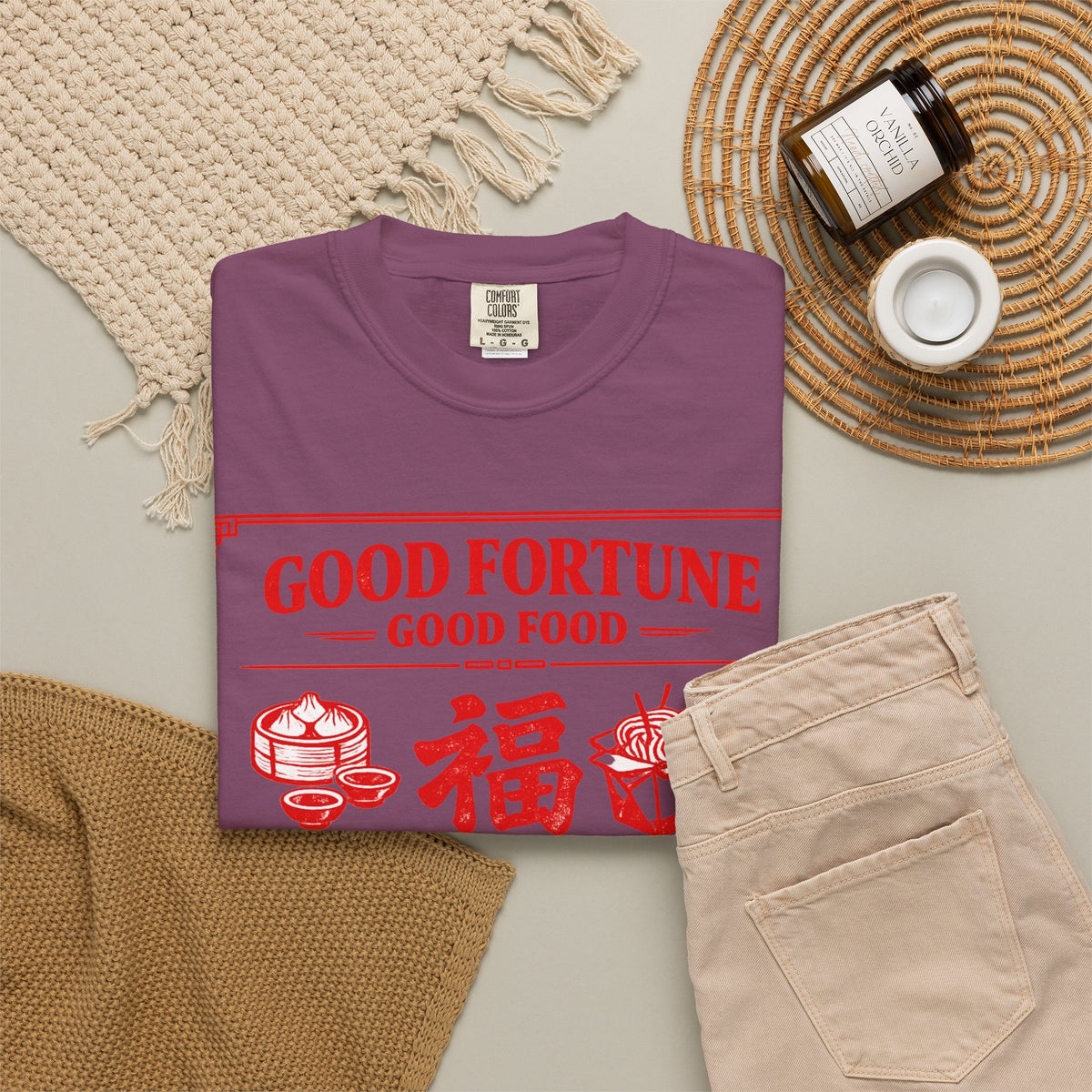 Graphic Tee — Good Fortune Good Food 福