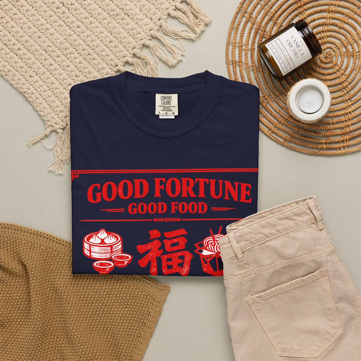 Graphic Tee — Good Fortune Good Food 福