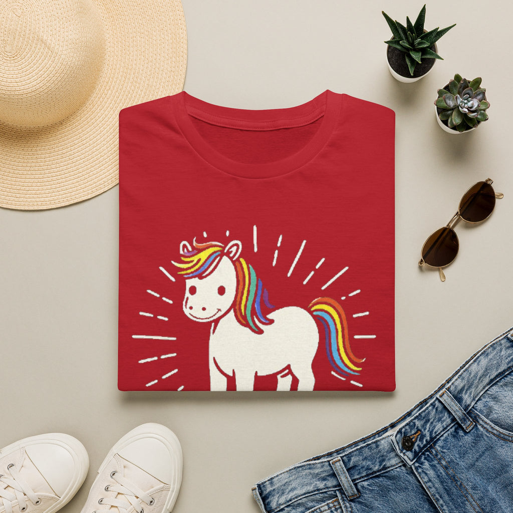 Summer Tee — Sunshine Rainbow Little White Horse