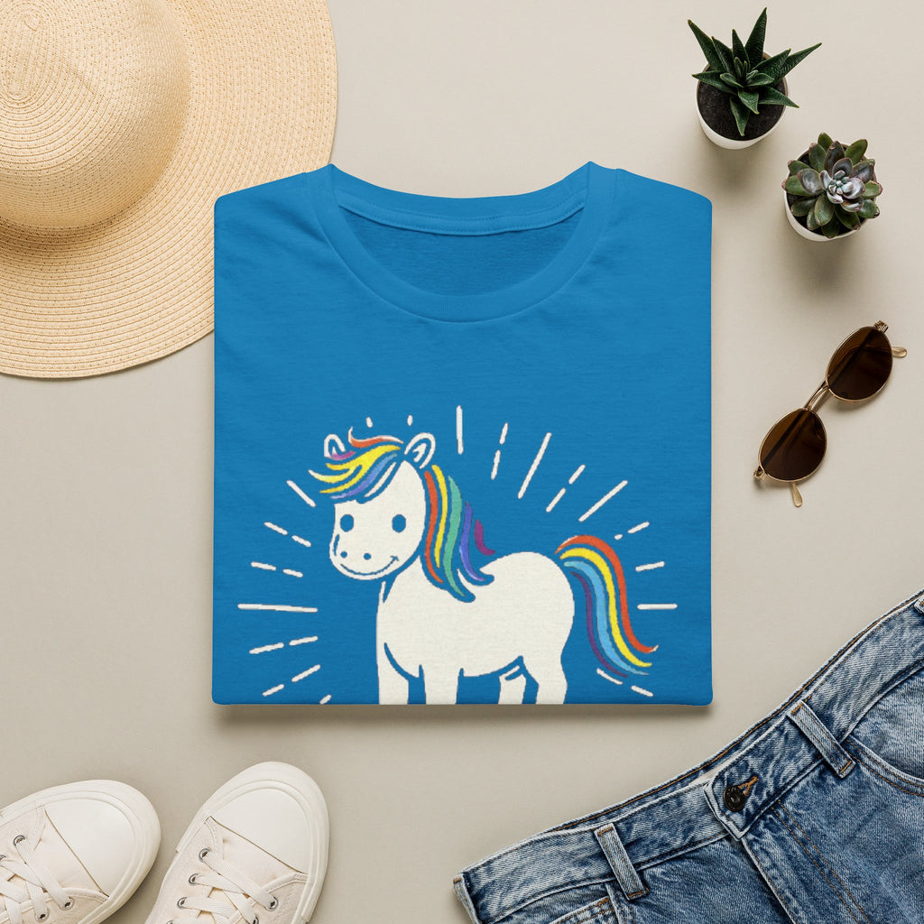 Summer Tee — Sunshine Rainbow Little White Horse