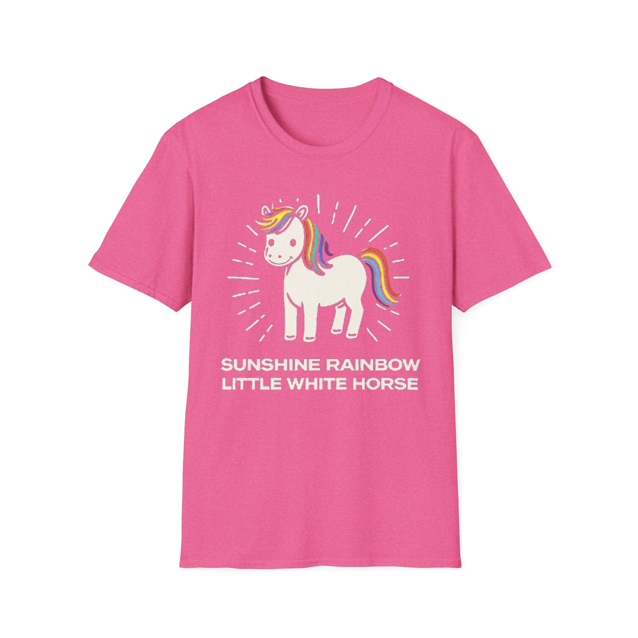 Summer Tee — Sunshine Rainbow Little White Horse