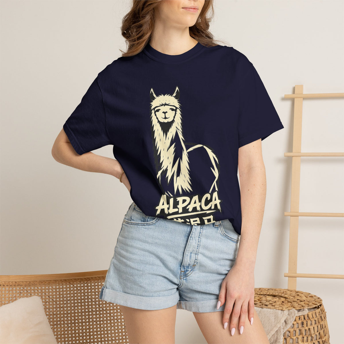 Graphic Tee — Alpaca 草泥马