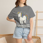 Graphic Tee — Sunshine Rainbow Little White Horse