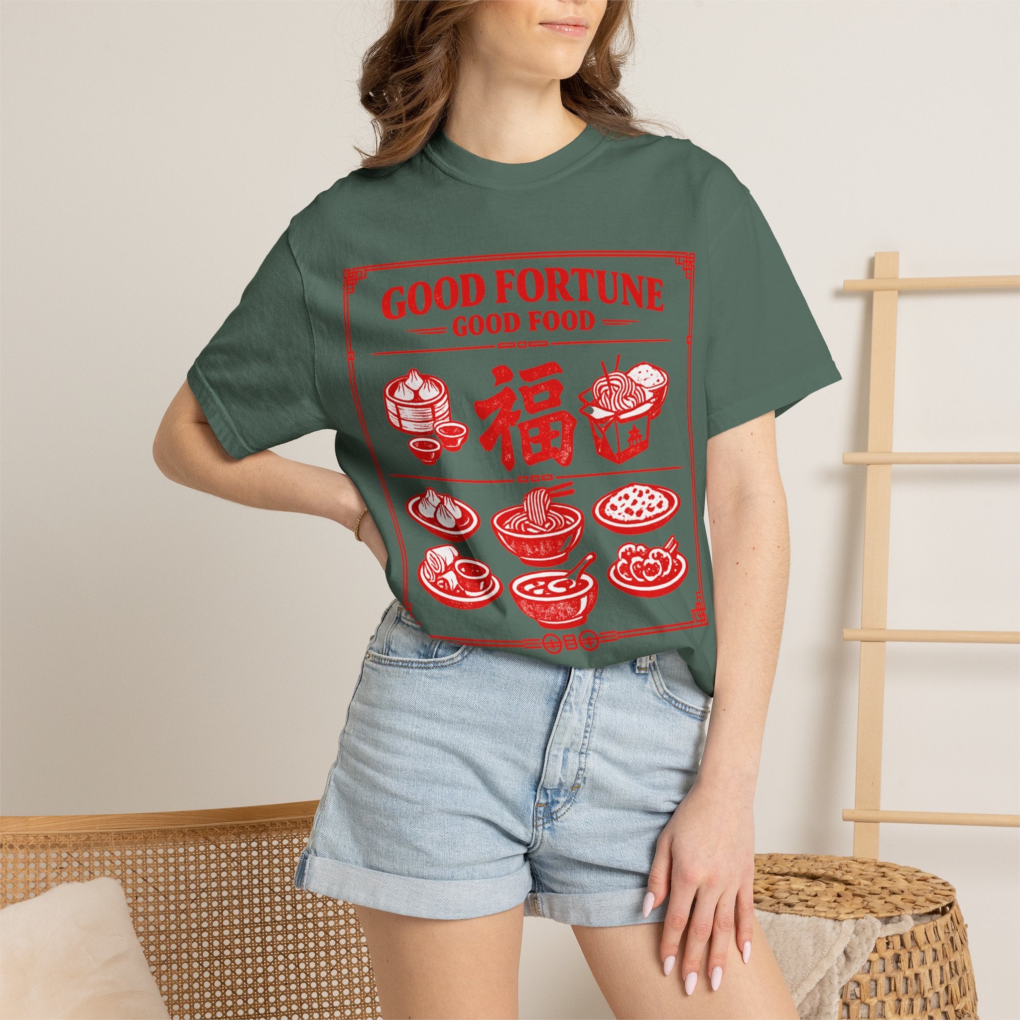 Summer Tee - Good Fortune Good Food 福