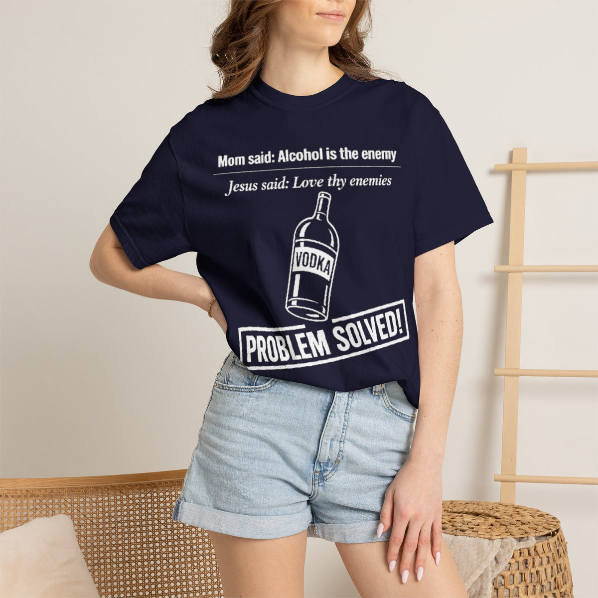 Graphic Tee — Alcohol is the Enemy, Love thy Enemy