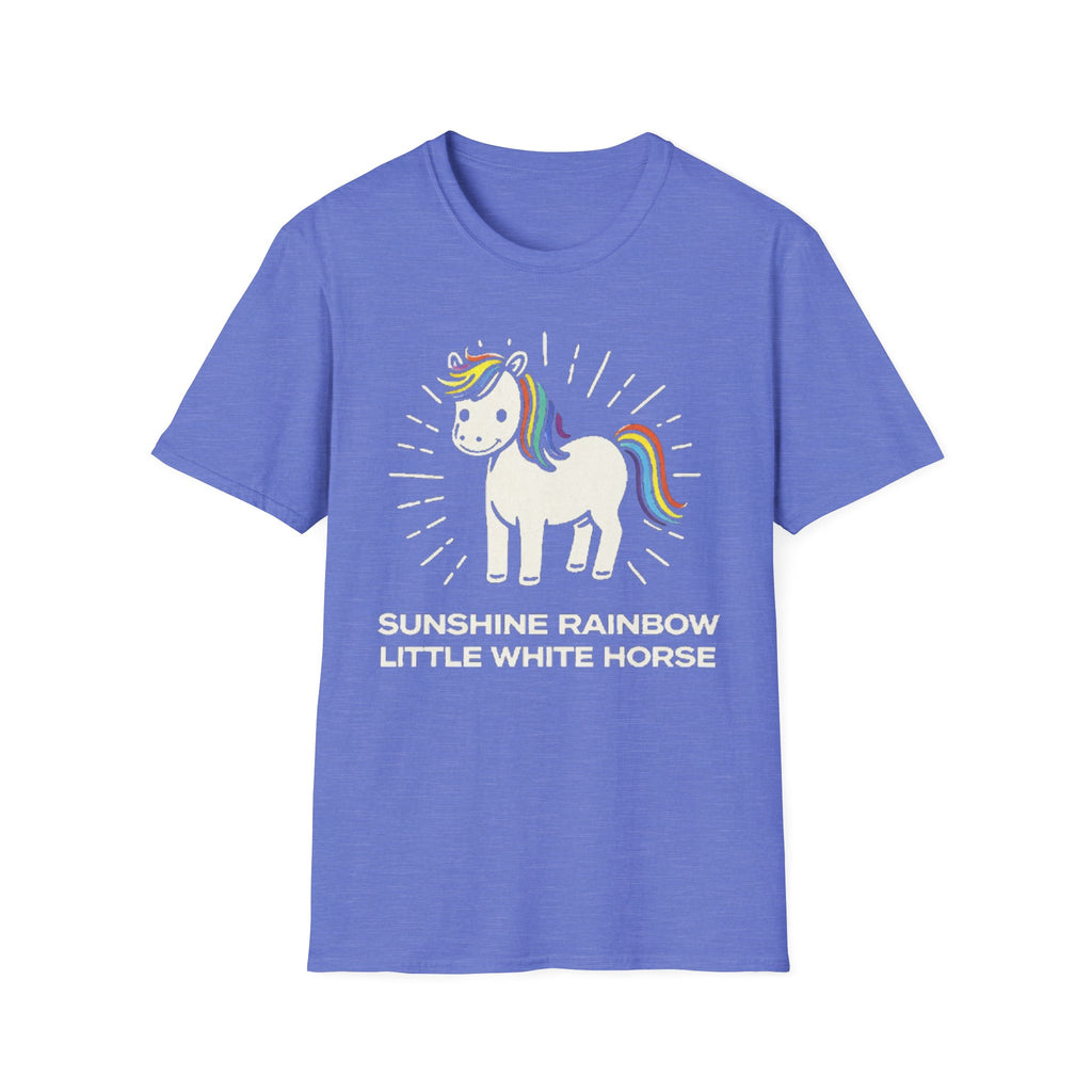 Summer Tee — Sunshine Rainbow Little White Horse