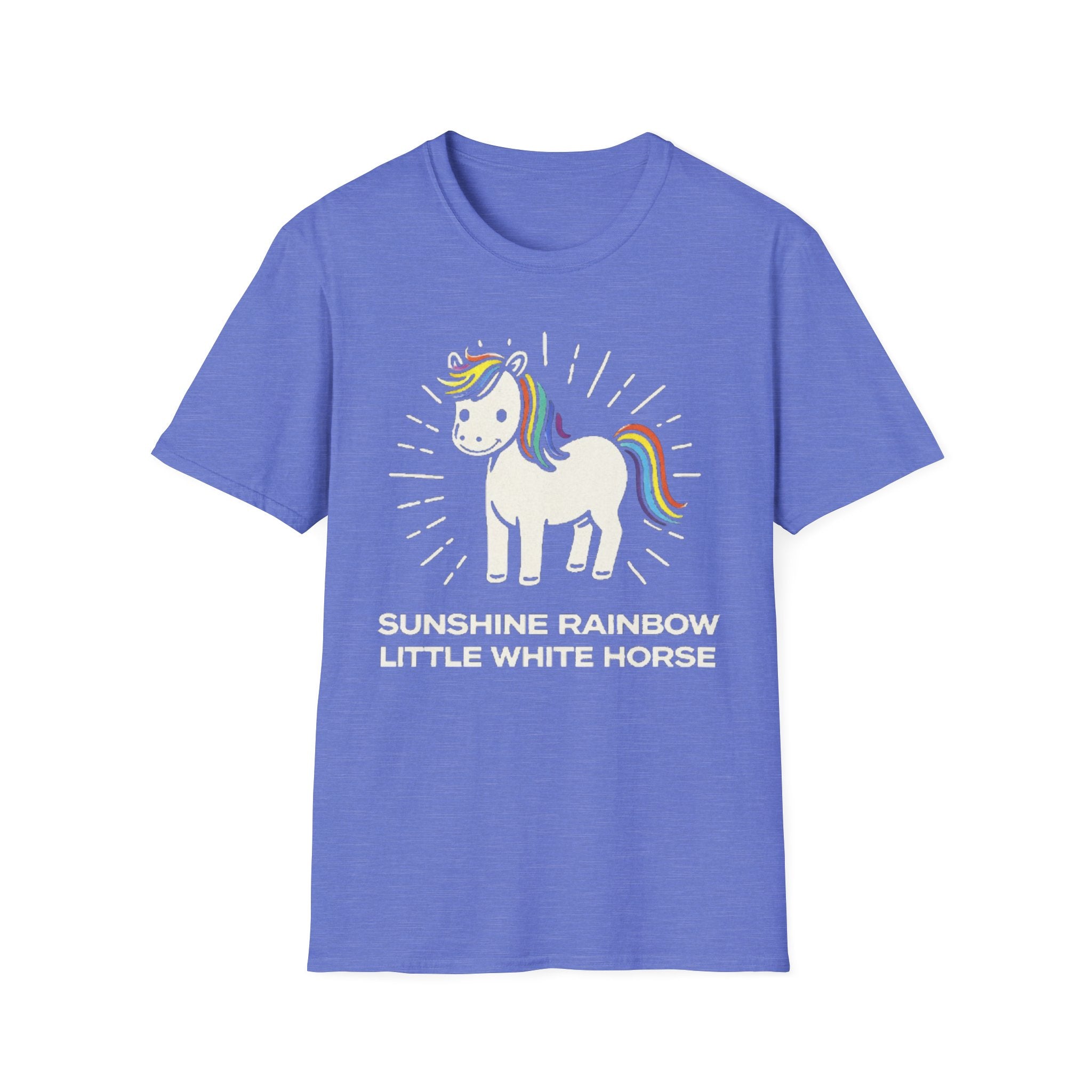 Summer Tee — Sunshine Rainbow Little White Horse
