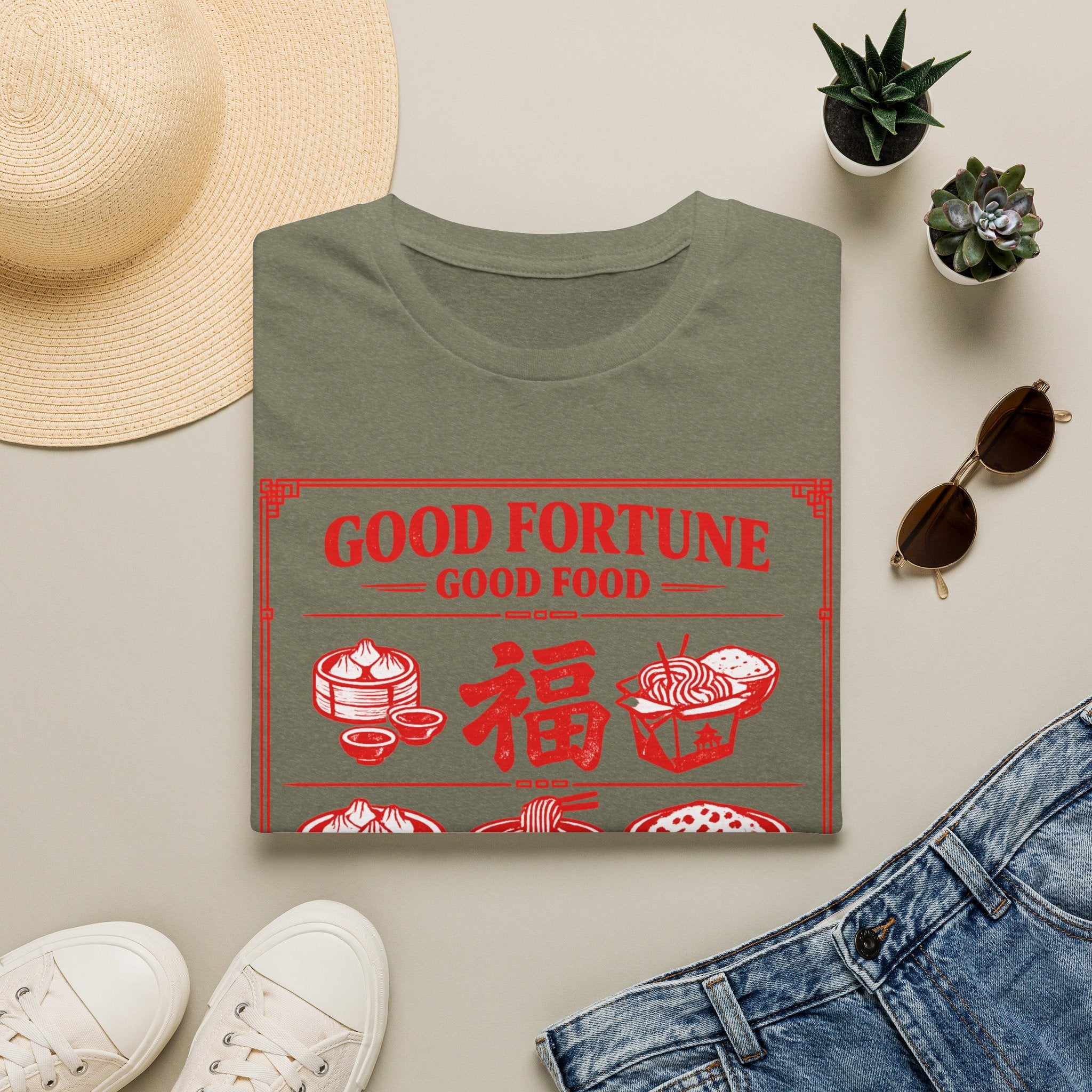 Summer Tee - Good Fortune Good Food 福
