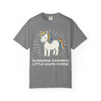Graphic Tee — Sunshine Rainbow Little White Horse
