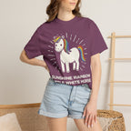 Graphic Tee — Sunshine Rainbow Little White Horse