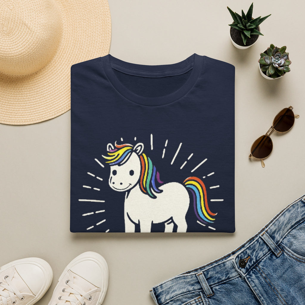 Summer Tee — Sunshine Rainbow Little White Horse