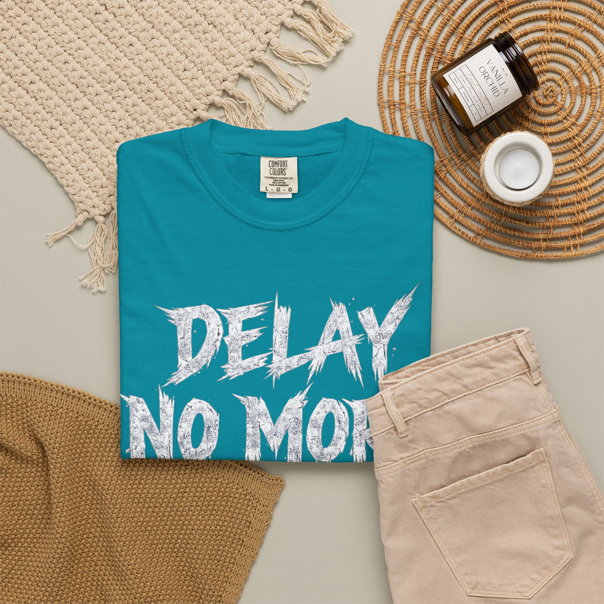 Graphic Tee — Delay No More 不再拖延