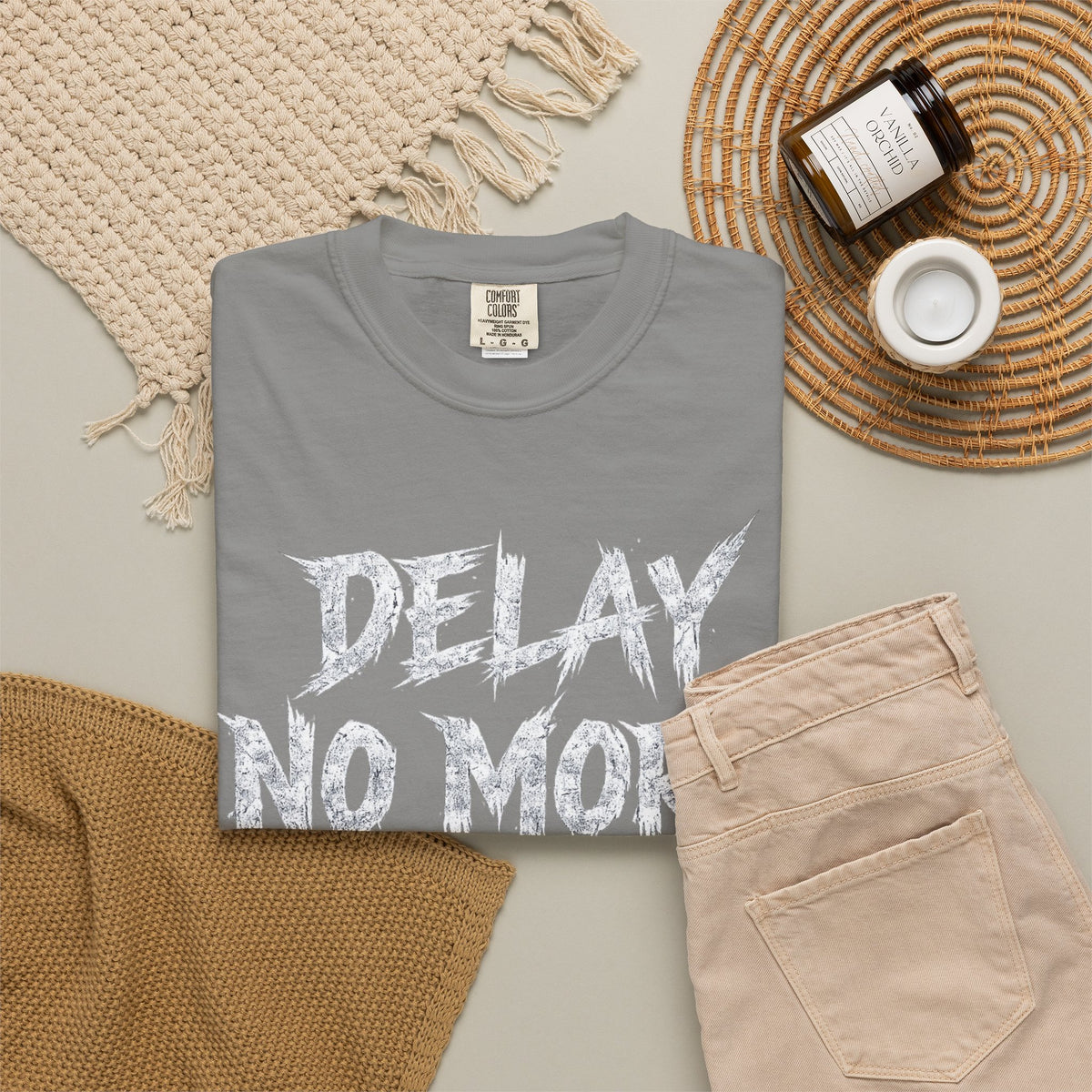 Graphic Tee — Delay No More 不再拖延
